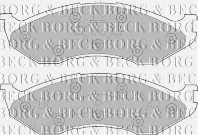 BORG & BECK bbp1794 -  Комплект тормозных колодок, дисковый тормоз